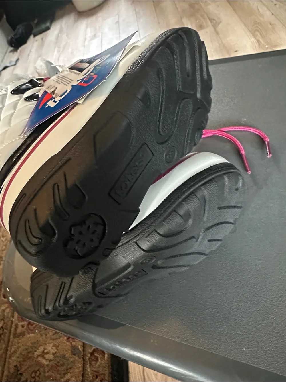 totes Kids White and Pink Snow Boots